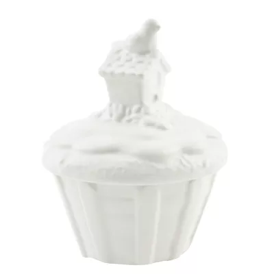 Clayre & Eef Vorratsdose Muffin Weiß ca. 10 x 10 x 12 cm