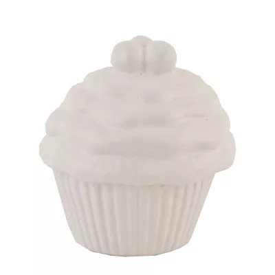 Clayre & Eef Vorratsdose Muffin Weiß ca. Ø 8 x 8 cm
