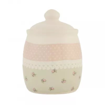Clayre & Eef Niedliche Zuckerdose 9*9*12cm