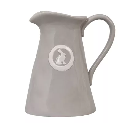 Clayre & Eef Kanne grau mit Hasen 