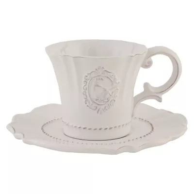 Clayre & Eef Kaffeetasse mit» Ø 15x8 cm / 0,125 L