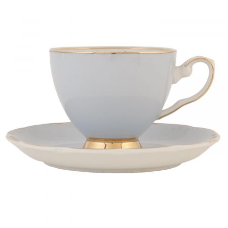 Clayre & Eef Tasse mit Untertasse 0.2L