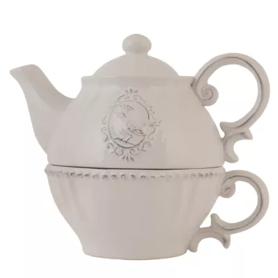 Clayre & Eef Tea for one set 18x12x16 cm / 400 ml