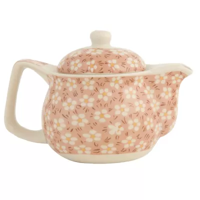 Clayre & Eef Teekanne mit Blümchen
