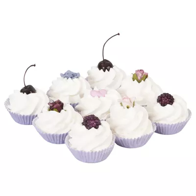 Clayre & Eef Cupcake lila (9 Stk.)