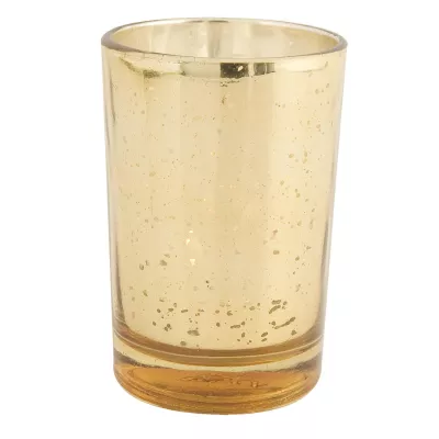 Clayre & Eef Schönes Windlicht gold 8cm