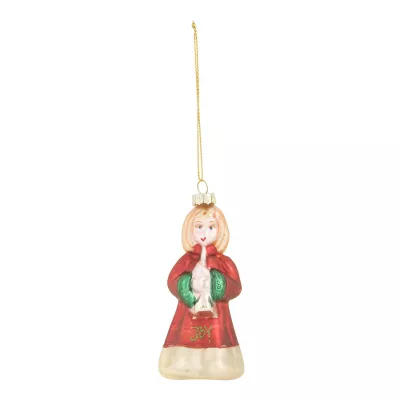 Weihnachtskugel Mädchen bunt ca. 11 cm