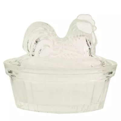 Clayre & Eef Vorratsglas mit Deckel Huhn Höhe ca. 9 cm