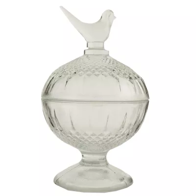 Clayre & Eef Vorratsglas mit Deckel Vogel Höhe ca. 13 cm