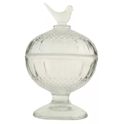 Clayre & Eef Vorratsglas mit Deckel Vogel Höhe ca. 16 cm