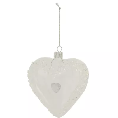 Weihnachtskugel Herz ca. Ø 10 cm