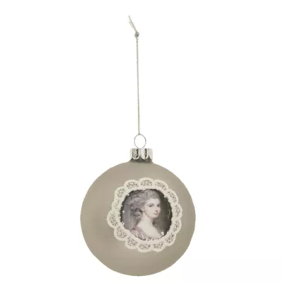 Weihnachtskugel Frau ca. Ø 8 cm