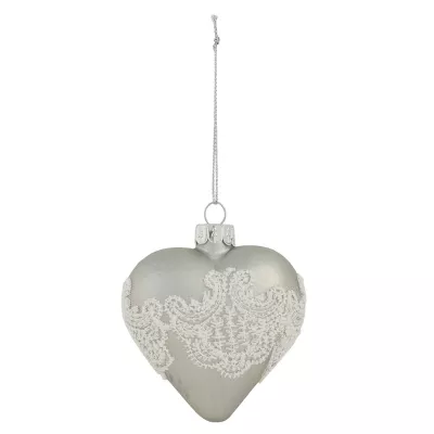 Weihnachtskugel Herz ca. Ø 8 cm