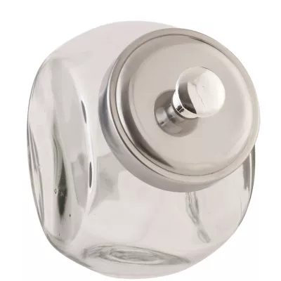 Clayre & Eef Vorratsglas Topf Transparent mit Deckel ca. 17 x 11 x 19 cm