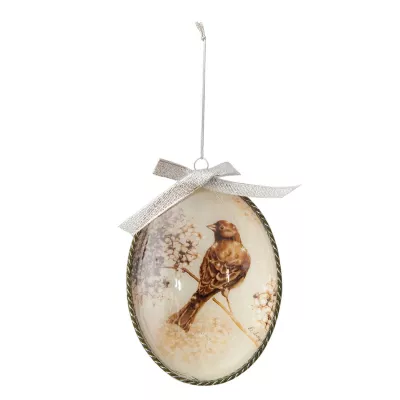 Clayre & Eef Christbaumkugeln Vogel (12 Stk.)