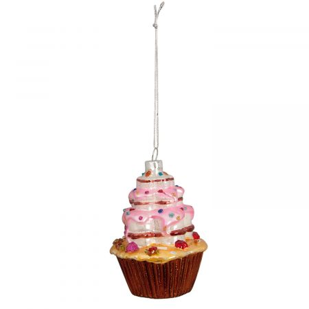 Clayre & Eef Weihnachtskugel Muffin Törtchen ca. Ø 8 x 10 cm