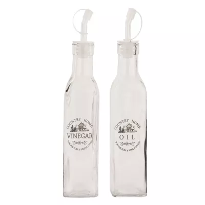 Clayre & Eef Essig- und Öl Menage Set ca. Ø 5 x 29 cm