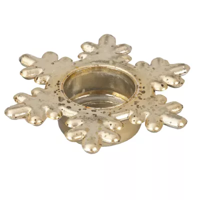 Clayre & Eef Teelichthalter "Stern" gold Ø12*3cm