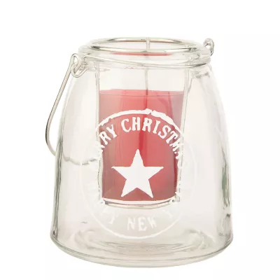 Clayre & Eef Windlicht "Christmas" Ø11*12cm