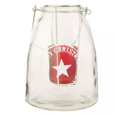 Clayre & Eef Windlicht "Christmas" Ø14*19cm