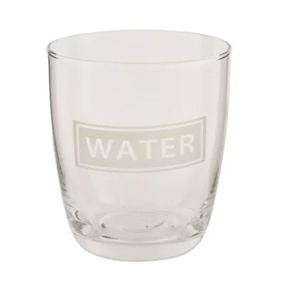 Clayre & Eef Trinkglas Wasserglas Glas Water transparent ca. Ø 8 x 9 cm