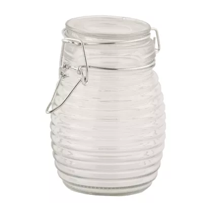 Clayre & Eef Vorratsglas mit Schnappverschluss transparent ca. Ø 8 x 11 cm