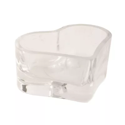 Clayre & Eef Glasschale herzförmig transparent ca. 10 x 8 x 4 cm
