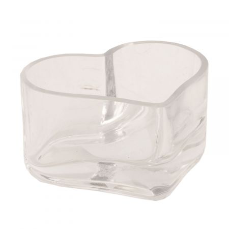 Clayre & Eef Glasschale herzförmig transparent ca. 13 x 11 x 6 cm