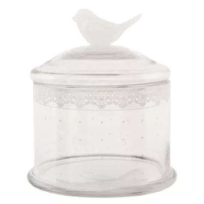 Vorratsglas mir Vogel ca. Ø 13 x 19 cm