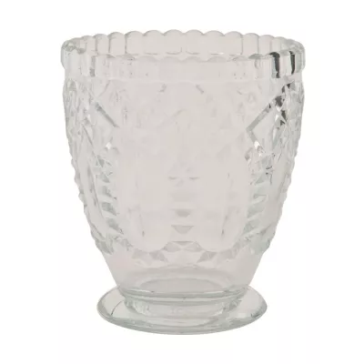 Clayre & Eef Teelichthalter Windlicht transparent ca. Ø 8 x 10 cm