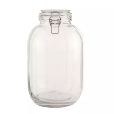 Clayre & Eef Vorratsglas mit Schnappverschluss transparent ca. Ø 16 x 27 cm