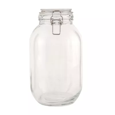 Clayre & Eef Vorratsglas mit Schnappverschluss transparent ca. Ø 15 x 26 cm
