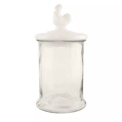 Clayre & Eef Vorratsglas transparent mit Deckel Hahn ca. Ø 19 x 37 cm