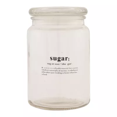Clayre & Eef Vorratsglas Sugar transparent ca. Ø 10 x 16 cm