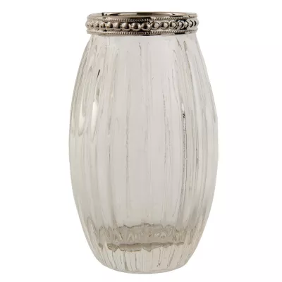 Clayre & Eef Teelicht Teelichthalter Windlicht transparent ca. Ã˜ 7 x 10 cm