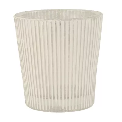 Clayre & Eef Teelicht Teelichthalter Windlicht transparent ca. Ã˜ 6 x 6 cm