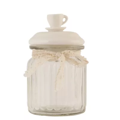 Clayre & Eef Vorratsglas Ø 8x14 cm