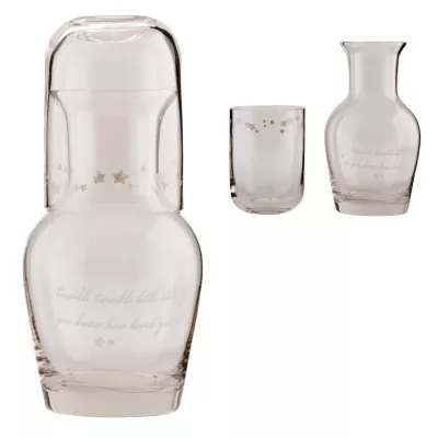 Clayre & Eef Bottle set Ø 8x17 / Ø 7x10 cm
