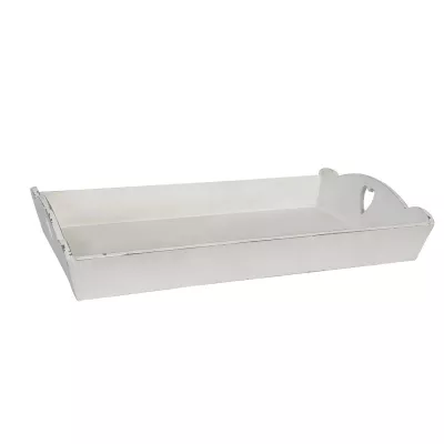 Clayre & Eef Tablett weiß 57*34*9cm