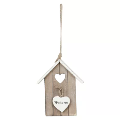 Clayre & Eef Deko Vogelhaus 12*9cm