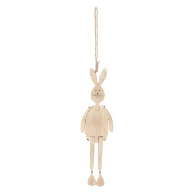 Clayre & Eef Anhänger Hase braun ca. 7 x 26 cm