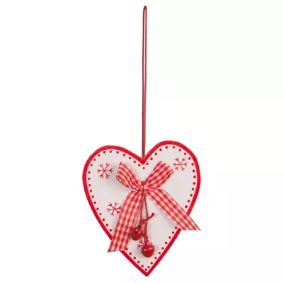 Herz mit Glöckchen zum Hängen ca. 8x9 cm