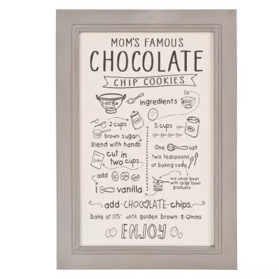 Clayre & Eef Schild Chocolate ca. 20 x 29 cm