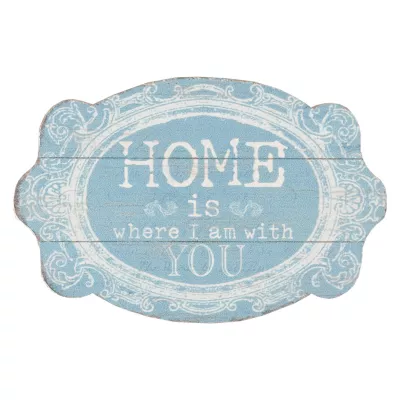 Clayre & Eef Schild Home is you ca. 15 x 10 cm