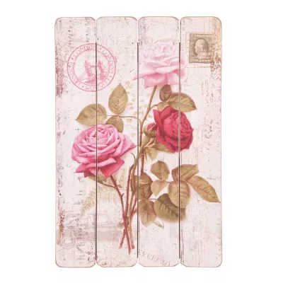 Clayre & Eef Wandbild Bild Postal Rose 40 x 60 cm