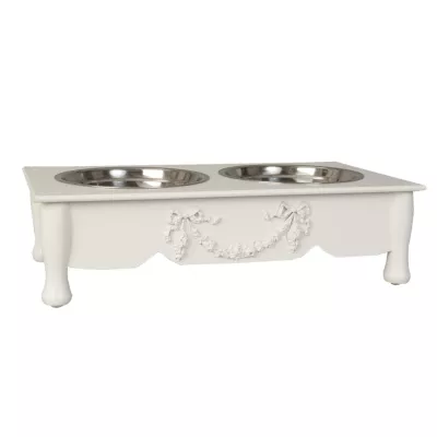 Clayre & Eef Tier Fressnapf 41x22x12 cm / 2x500 ml