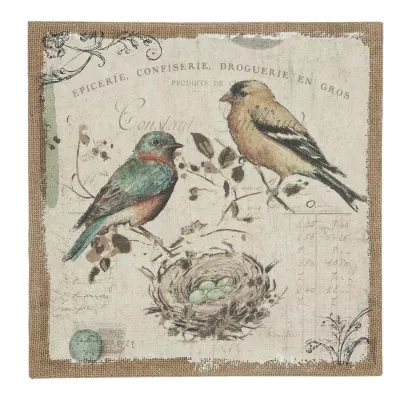 Clayre & Eef Wandbild 35x2x35 cm