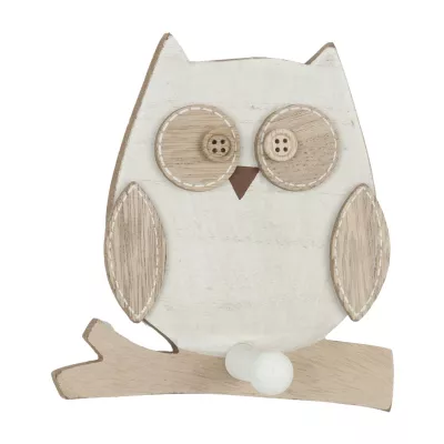 Clayre & Eef Dekoration owl 12x12x5 cm
