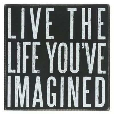 Clayre & Eef Textschild 25x4x25 cm