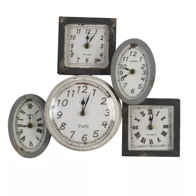 Clayre & Eef WeltUhr Set 40*31 cm
